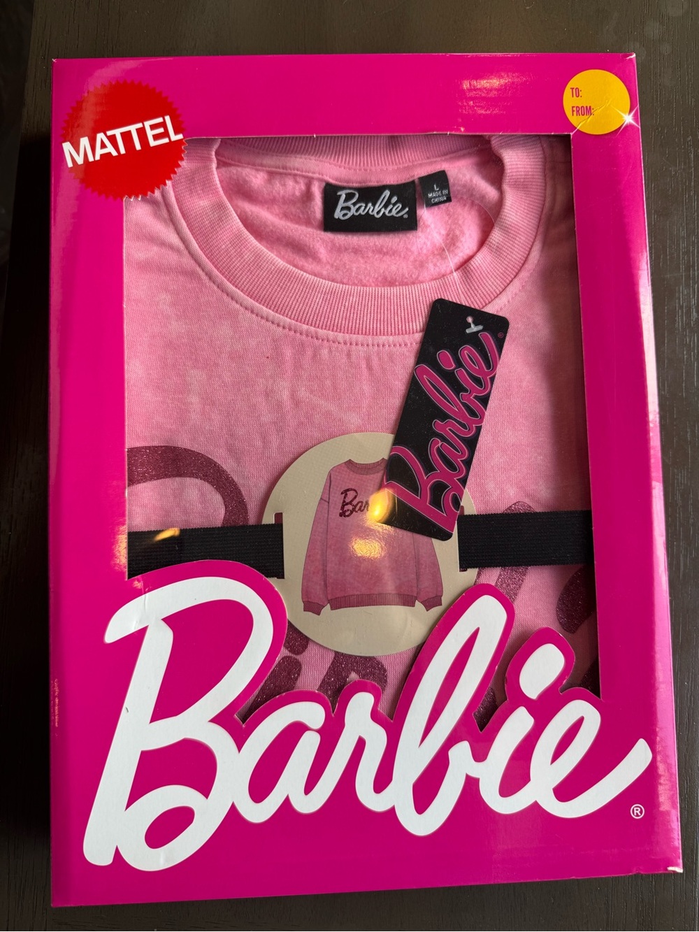 Barbie Pink Logo Sweatshirt BNIB